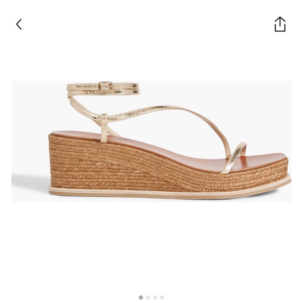 Jimmy Choo Drive 60 Sandal in Metallic Gold